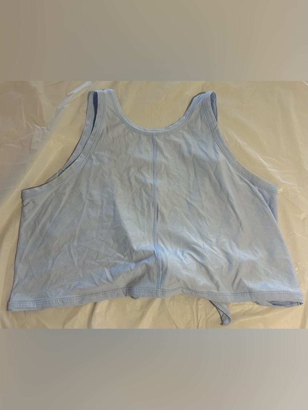 lululemon athletica Light Blue Cropped Tank Top